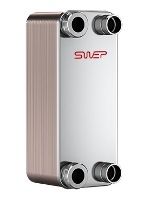 Паяный теплообменник испаритель SWEP B10 купить на TEPLOOBMENNIC.RU