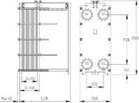 Пластинчатый разборный теплообменник SWEP GX-145P купить на TEPLOOBMENNIC.RU