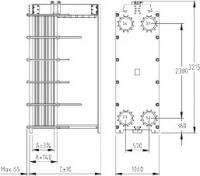 Пластинчатый разборный теплообменник SWEP GX-205N купить на TEPLOOBMENNIC.RU