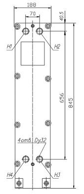 Габаритный чертёж ТПлР S10 IS