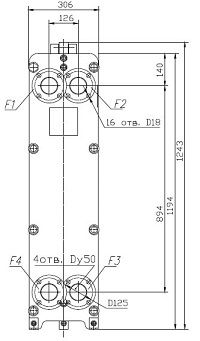 Габаритный чертёж ТПлР S23 IS.02.