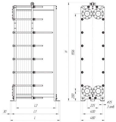Теплообменник Ридан XGF100-066 | Интернет-магазин TEPLOOBMENNIC.RU